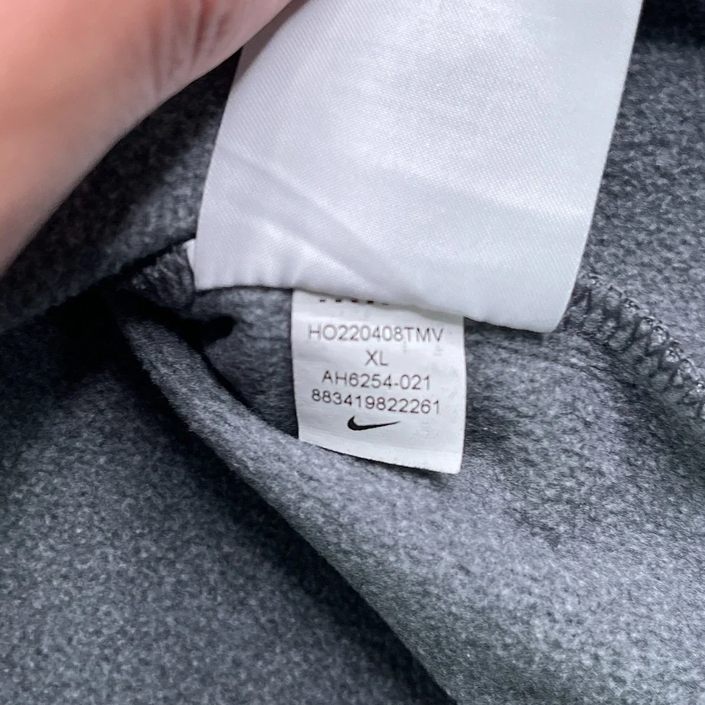 Nike Sweater Mens XL Gray Therma Fit Fleece Dr Pepper Quarter Zip Pullover